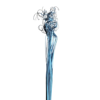 Curly largo pastel 160cm azul cielo