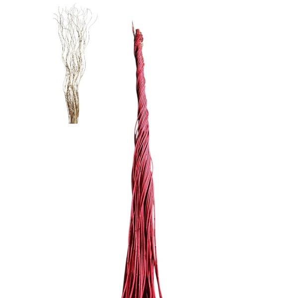 Curly willow 150cm rojo