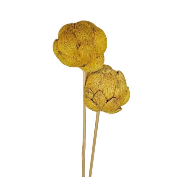 Alcachofa sisal 50cm 2pzas amarilla