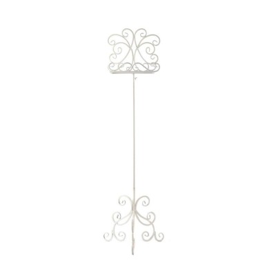 Alquiler ceremonia atril hierro blanco 35cm x 150cm blanco 