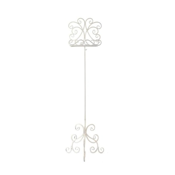 Alquiler ceremonia atril hierro blanco 35cm x 150cm blanco 