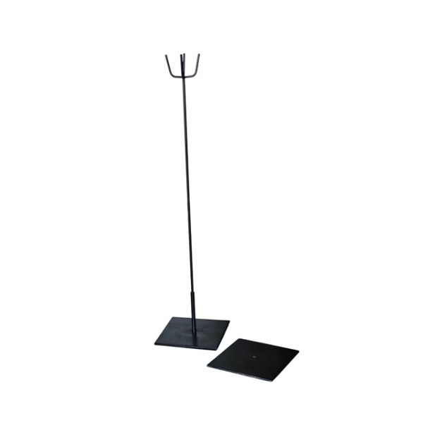 Alquiler soporte hierro 400001 h. 110cm + base + placa peso