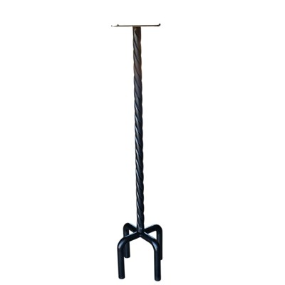 Alquiler candelabro hierro pie retorcido h 150cm 25x25cm