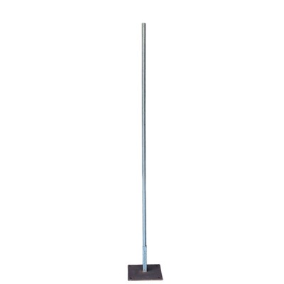 Alquiler soporte hierro pie placa   tubo 200cm