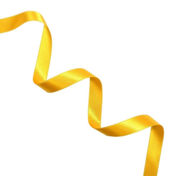 Rollo cinta saten  3/4 25mts amarillo claro