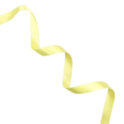 Rollo cinta saten  3/4 25mts amarillo fuerte