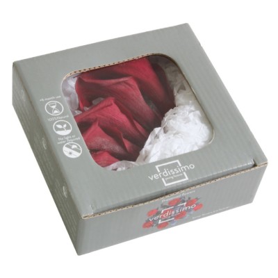 Caja  5 calas preservada cabeza d  3-4cm a 8-10cm blackberry