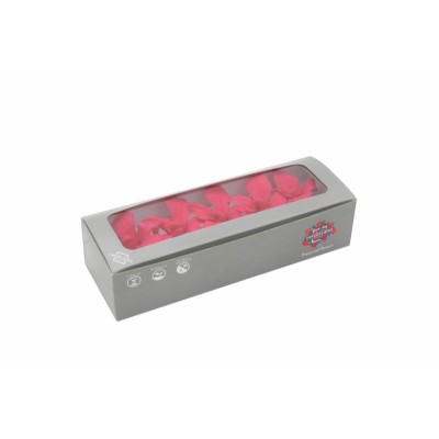 Caja  5 dendrobium preservados 5 5-8cm fucsia
