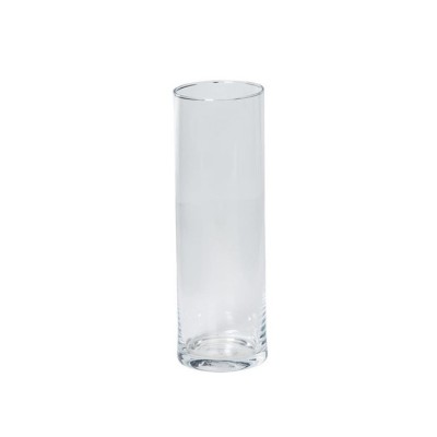 Florero cristal cilíndrico Alt 25cm x Ø 8 5cm 

