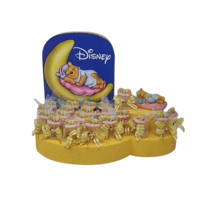 Expositor 20 regalos bautizo Winnie durmiendo