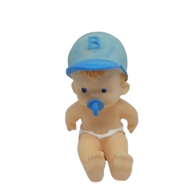 Bebe gorro azul 5 x 4 x3cm