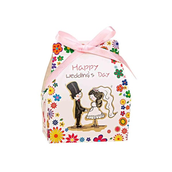 Envase caja pareja de novios 9,5 x7,5x4,5cm