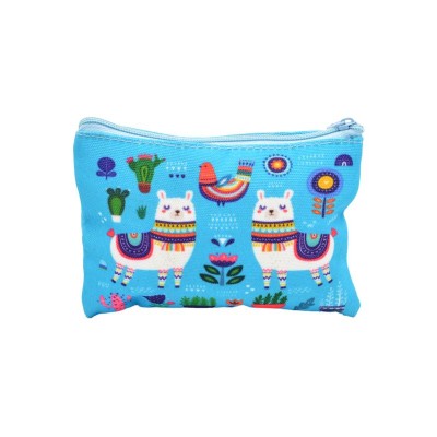 Monedero cremallera llamas rectangular 12x5 9cm