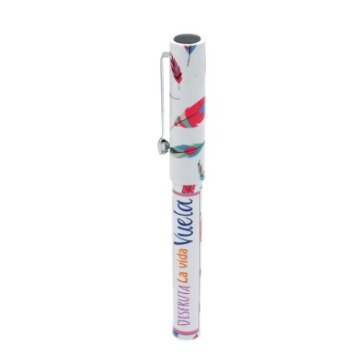 Bolígrafo plumas Disfruta de la vida