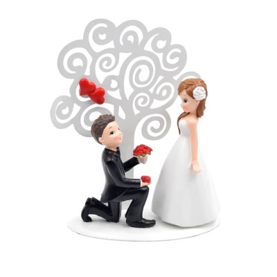 Figura para tarta boda árbol 19cm