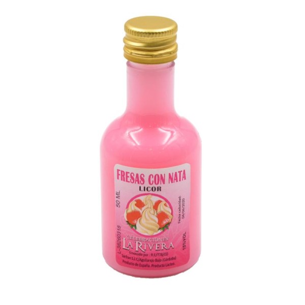 Refresco Alba 50ml Frasca plástico fresa con nata