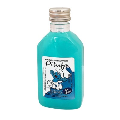 Refresco petaca plástico 50ml pitufo