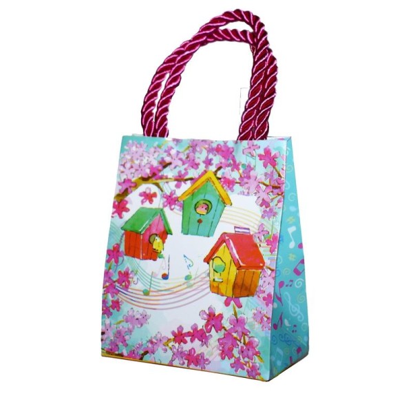 Bolsa papel caja pajaritos