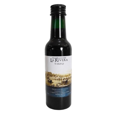 Vino tinto 13 5  180ml botella plástico Alt 16 5cm