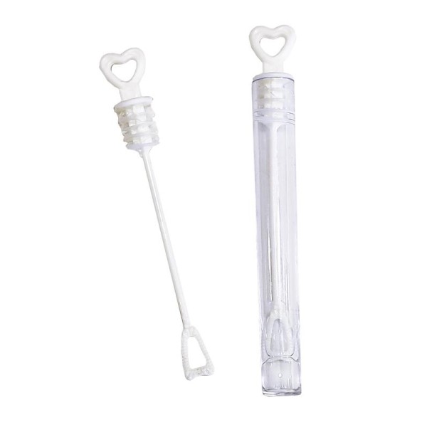 Pompero personalizable blanco corazón 10,5cm