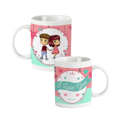 Taza enamorados I love you 9 x 8cm