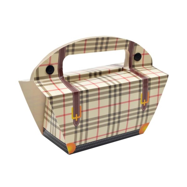 Caja cartón 17x10cm cuadros 