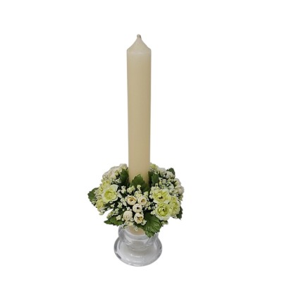 Candel ring o aro para velas  9099  amarillo 