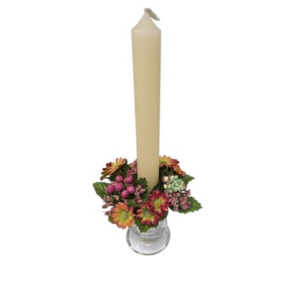 Candel ring o aro para velas  9116  granate 