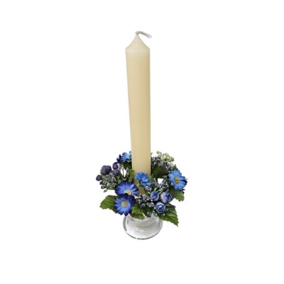 Candel ring o aro para velas  9116  azul 