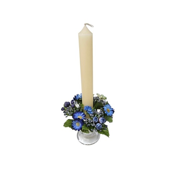 Candel ring o aro para velas  9116 (azul)
