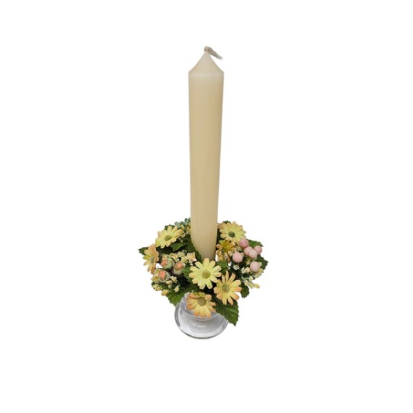 Candel ring o aro para velas  9116 (salmón)