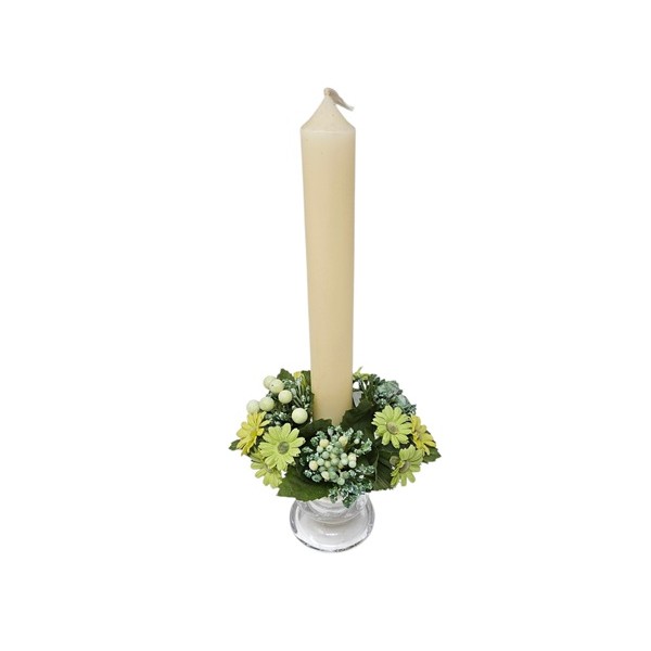 Candel ring o aro para velas  9116 (verde)