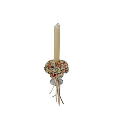 Candel ring o aro para velas 17063  salmón 