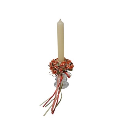 Candel ring o aro para velas    55  naranja 