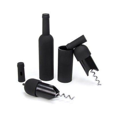 Sacacorcho botella 17cm negro
