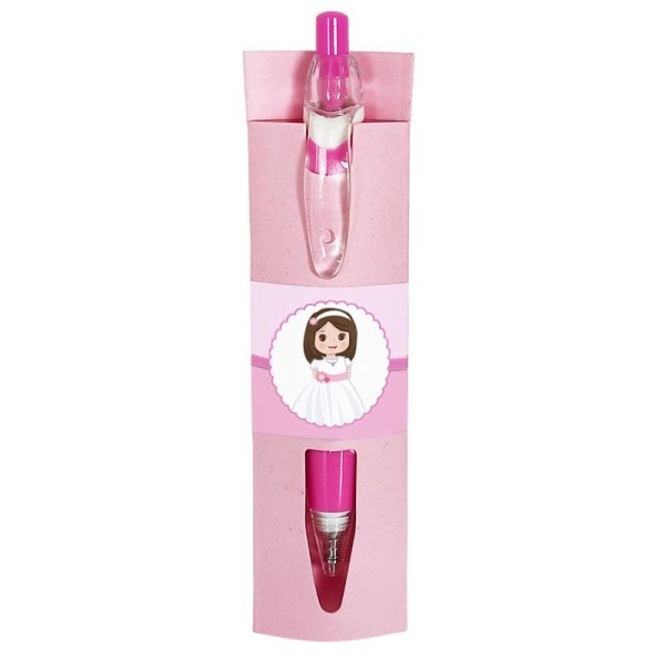 Envase funda + bolígrafo comunión niña