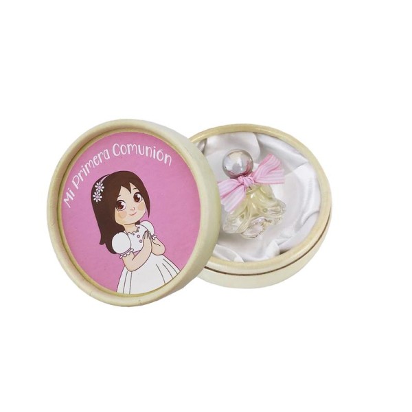 Agua de colonia 10ml envase cristal caja comunión niña