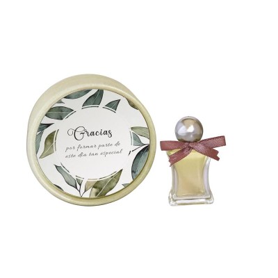 Agua de colonia 10ml envase cristal caja Gracias por formar parte de este días tan especial