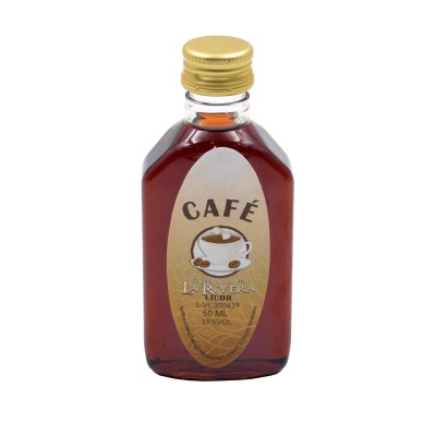 Licor 50ml petaca 15  Alt 9cm café