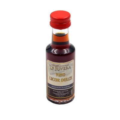 Vino dulce 15  20ml botella marasca cristal Alt 9cm
