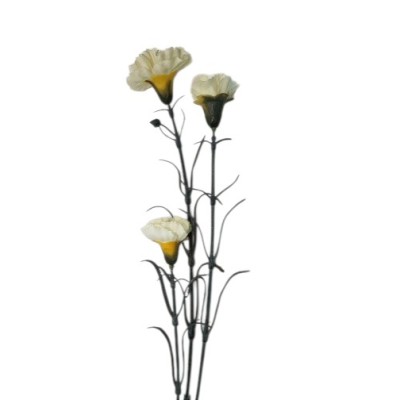 Clavel x 3 blanco 70cm