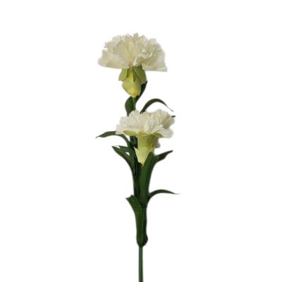 Clavel x 2 blanco 70cm