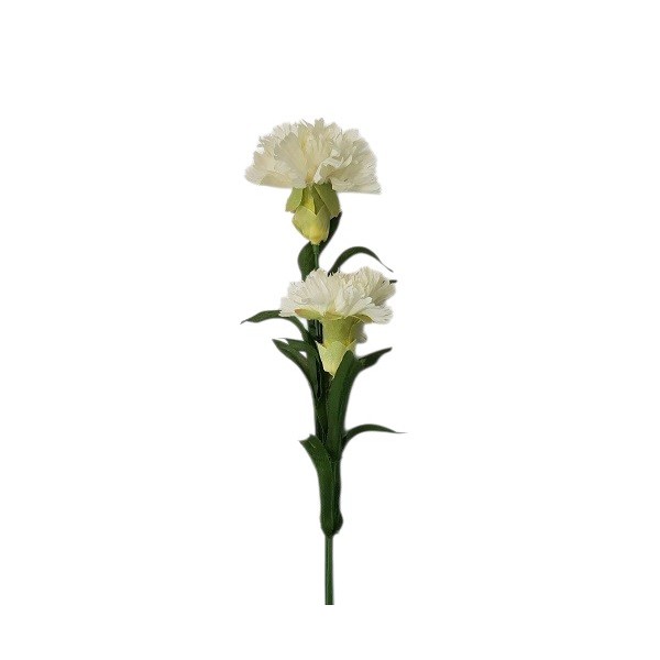 Clavel x 2 blanco 70cm