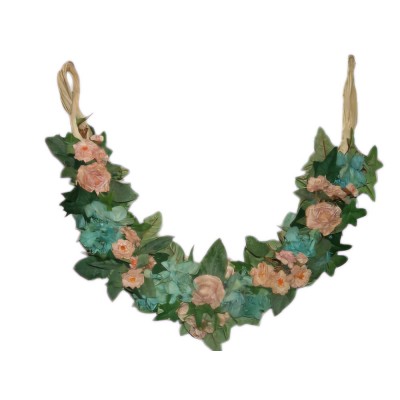 Guirnalda enlace pajes de flores 50cm