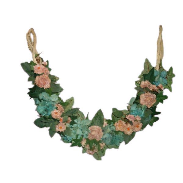 Guirnalda enlace pajes de flores 50cm