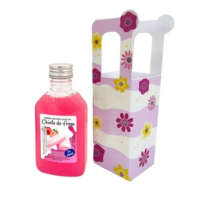 Refresco Alba plástico 50ml Alt.9cm chicle fresa c/caja flores