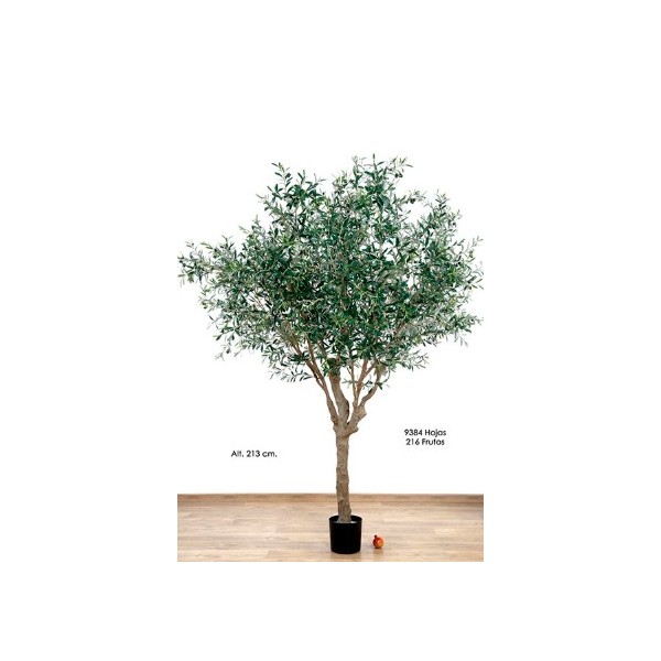 Árbol olivo artificial x 938 hojas Alt.213cm.