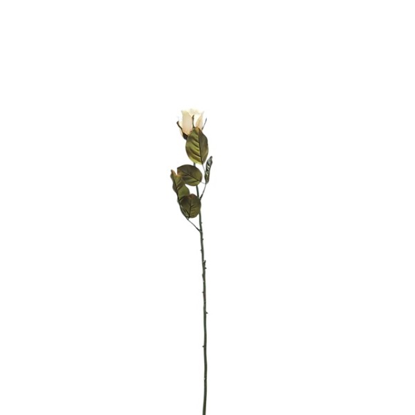Rosa capullo artificial d.6cm Alt. 65cm bud crema