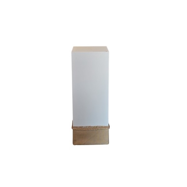 Alquiler columna madera beig 30x30x 90cm