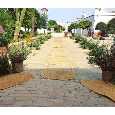 Alquiler alfombra esparto d.140cm